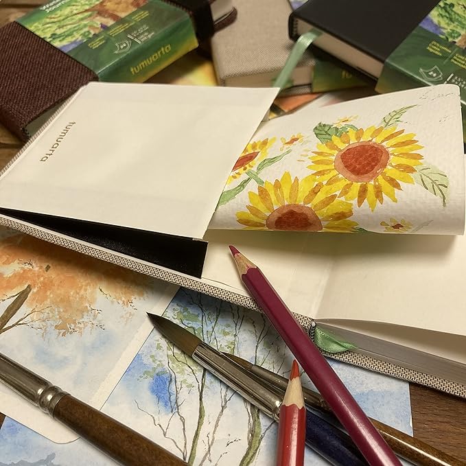 tumuarta Watercolor Journal, 140 LB, 300 GSM, Cotton Paper, Cold Press - Image 5