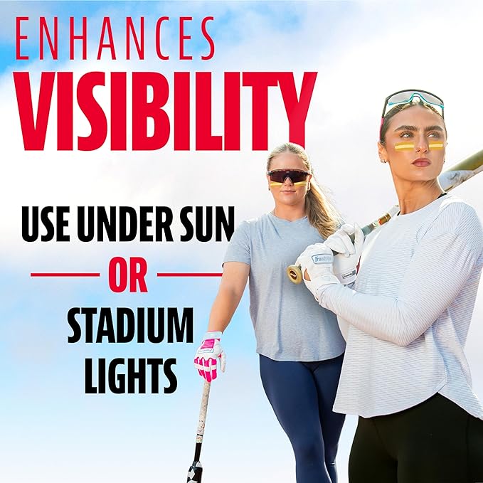 Franklin Sports Premium Baseball Eye Black - All Sports Eyeblack Stick for Baseball, Softball + Football Players - 3 Color Gold Fusion for Sun Glare - Vanilla/Gold