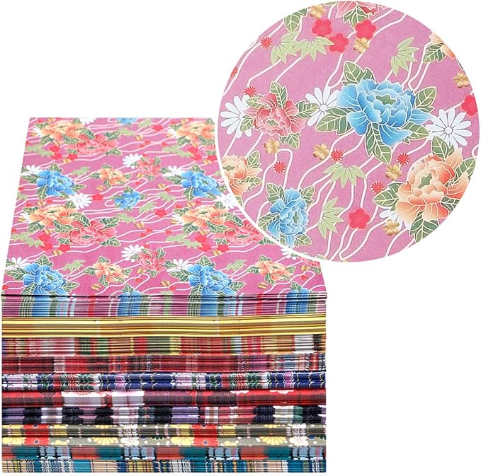 Japanese Washi Origami Paper 500 Sheets, 10 Vivid Colors, Colors Make Colorful - Image 3
