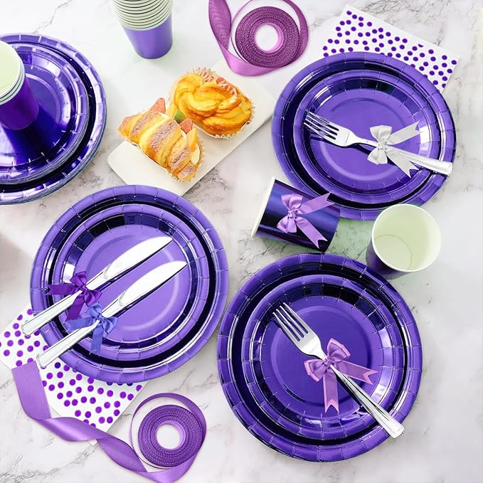 1-1/2 Inch Purple Satin Ribbons - Image 7