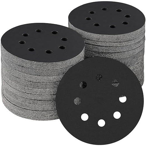 100PCS 5 inch Silicon Carbide Sanding Discs 400 Grit, Wet Dry Orbital 5 Sander by POTUINOM