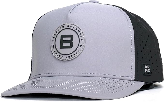 BRIMZ Outdoor Performance Hat - Water & Sweat Resistant Hats - Breathable & Moisture-Wicking Snapback