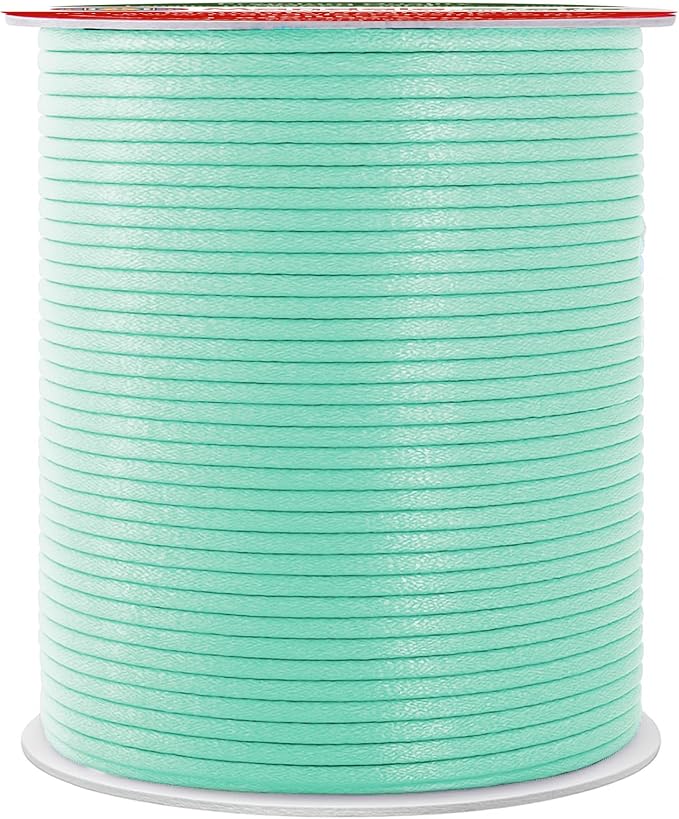 Mandala Crafts 2mm 109 Yards Aqua Cotton Waxed Cord by MandalaCrafts