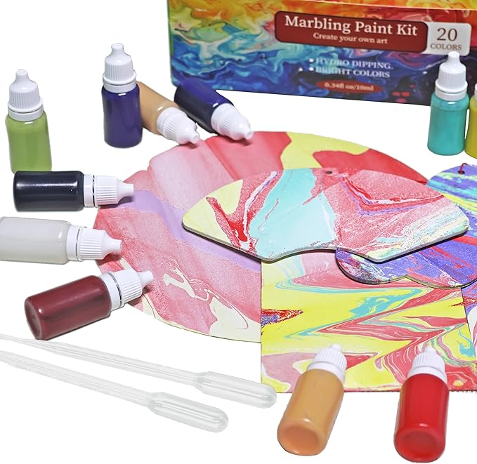 27PCS Water Marbling Painting Kit, Water Paint - Image 5