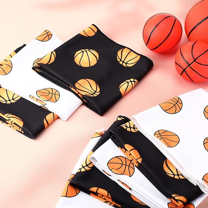 FuWeave 12 Pcs Cooling Towel 40 x 12 Inch Basketball Baseball Football Volleyball Soccer Softball Microfiber Fast Drying Towel for Gift Women Men