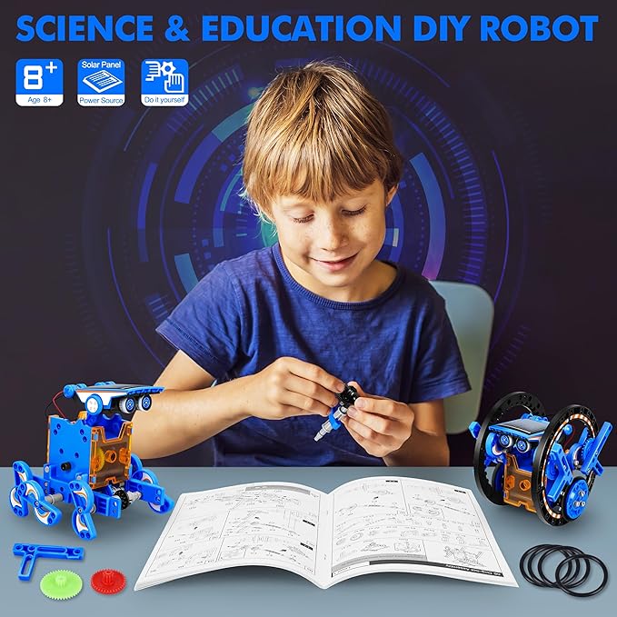 STEM 13-in-1 Education Solar Power Robots Toys - Image 4