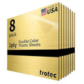 Trotec | Metallic Looking Acrylic Sheet | 12"x12"x1/16, Name Plate | USA Made by TrotecEngravingSupplies