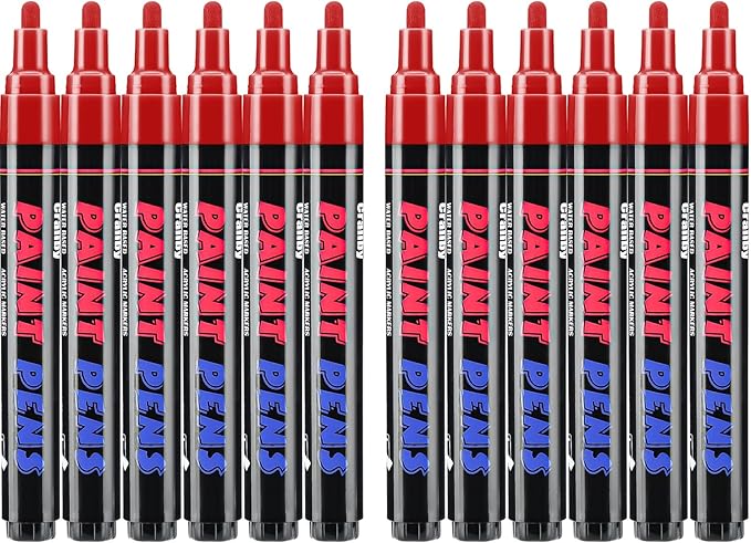 Red Paint Pens Paint Markers by Craiiby
