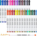 Fabric Markers, Lelix 36 Colors Permanent Fabric Pens by EnjoySilkyWritingwithLelix