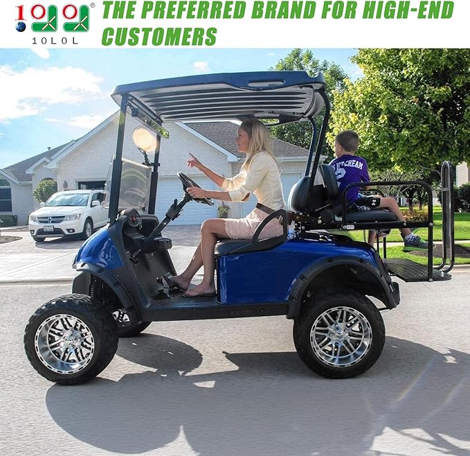 10L0L Golf Cart Seat Belts Kit,Universal for 4 Passenger/2+2 Seats EZGO TXT Club Car Yamaha,42” Belts with Bracket with Street-Legal Upgrades
