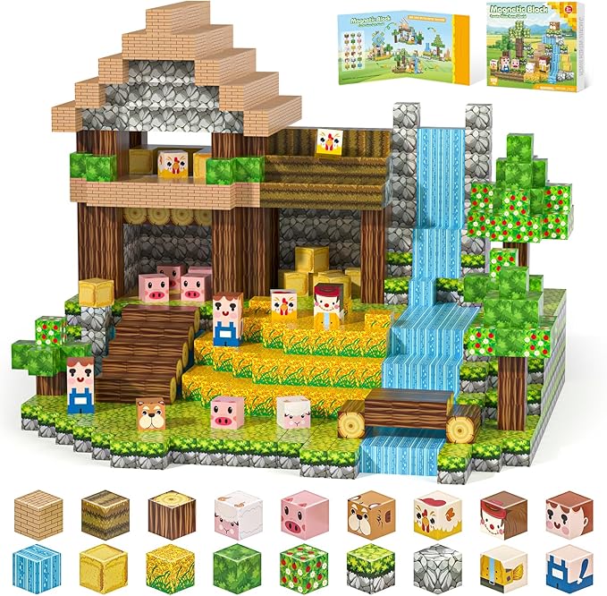 Magnetic Blocks, Magnetic Building Blocks 100pcs Gryxpox-STEM Toys by GRYXPOX-BuildMagwonderWorlds