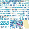 221 Pcs Bulletin Board Letters Round Alphabet Number Punctuation Symbol Combo by Humyoun