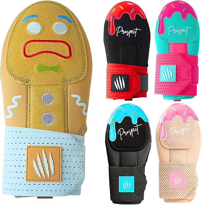 Baseball Sliding Mitt - Youth and Adult Sizes - Drippy Accessory Gingerbread Man, Ice Cream, Miami Color, Left & Right Hands, Hand and Wrist Protection