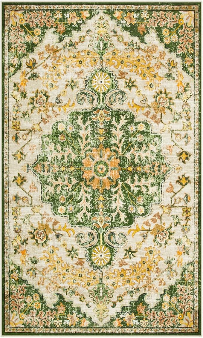 Lahome Bohemian Floral Medallion Area Rug - Image 9