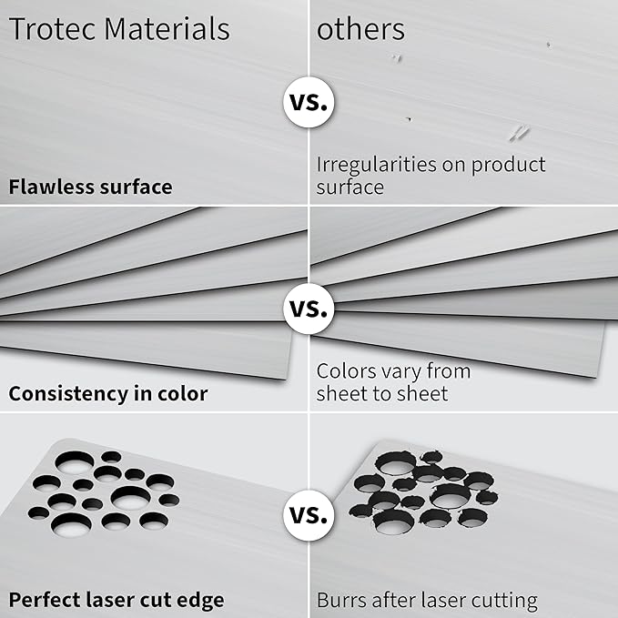 Trotec | Metallic Looking Acrylic Sheet | 12"x24"x1/16, Name Plate | USA Made - Image 4