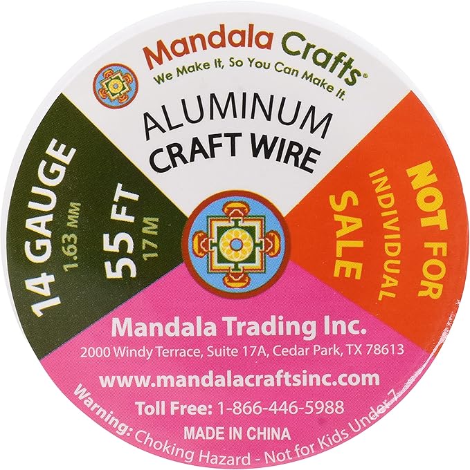 Mandala Crafts 14 Gauge Anodized Aluminum Craft Wire - Image 3