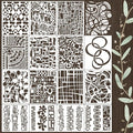 Stencils for Crafts Reusable Texture Stencils Geometric Stencil for Painting on by SUNVERSE