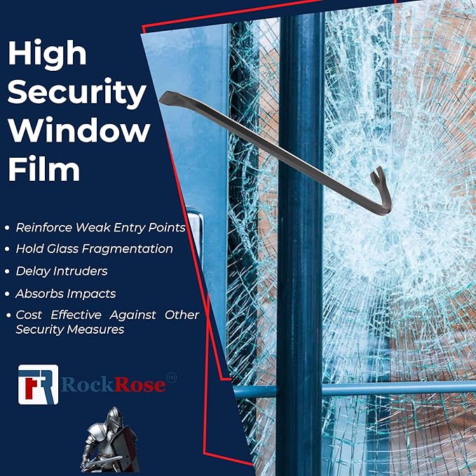 UV 99% VLT 5% Security and Safety 4 Mil Color Window Film Shatterproof Anti - Image 9
