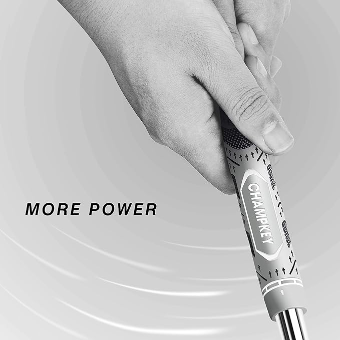 CHAMPKEY Premium Hybrid Golf Grips 13 Pack with All Repair Kits - All Weather Performance Golf Club Grips - High Traction and Control Half Corded Golf Grips for Men