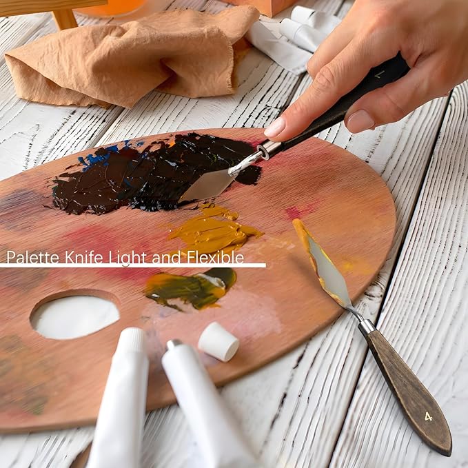 Oil Paint Brush Set, Filbert for Oil, Acrylic Canvas Paintings - Image 4