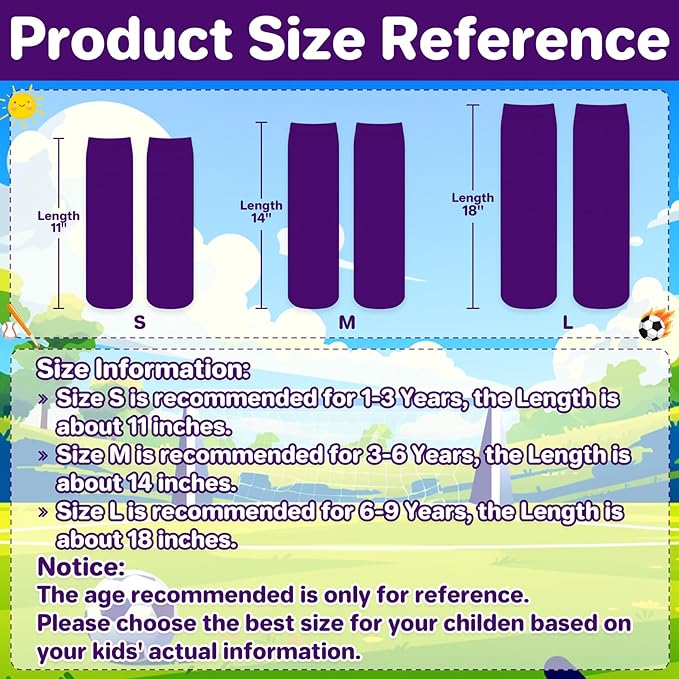 qikqik Toddler Soccer Socks Kids Soccer Socks Boys Baseball Sock Youth Football Sock Girls Softball Accessories Team Sports