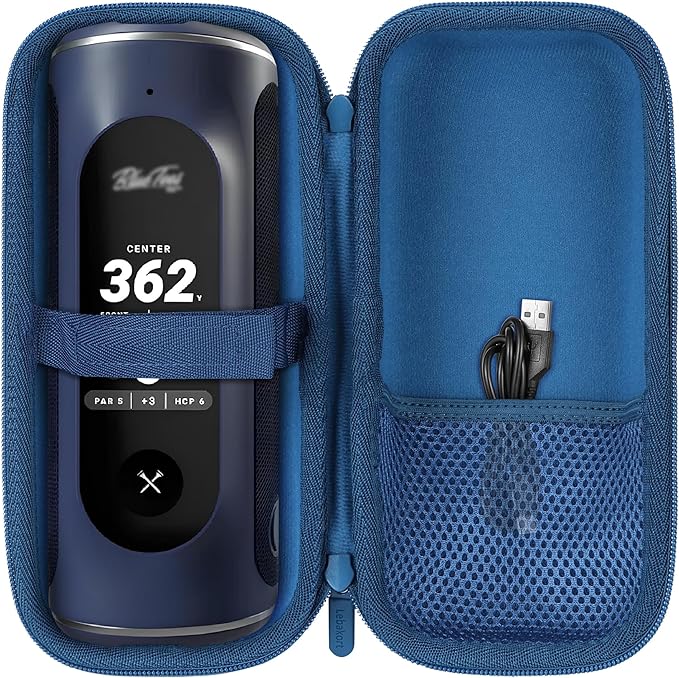Lebakort Hard Case Compatible with Blue Tees Golf Player+ GPS Speaker (Navy Case)