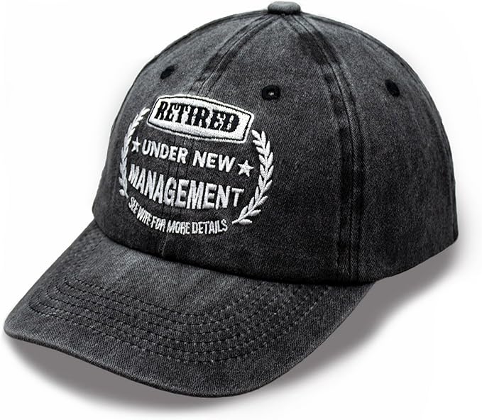 Retirement Gifts for Men Women Funny Retired Adjustable Baseball Cap Embroidered Retirement Hats for Men