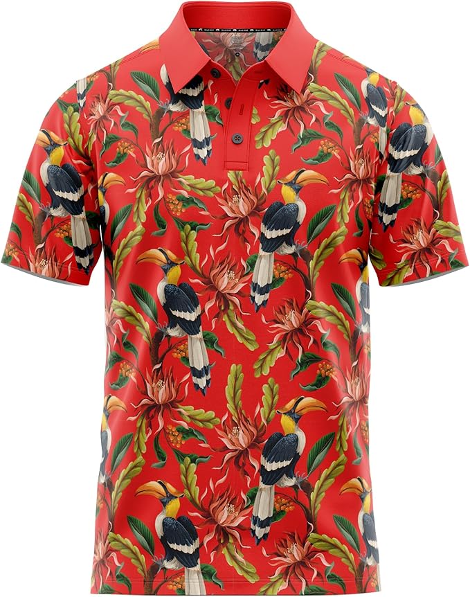 Funny Parody Golf Polo Shirt – Fun Movie Performance Quick Dry UPF Sun Protection Moisture Wicking Casual Wear Shocker Golf
