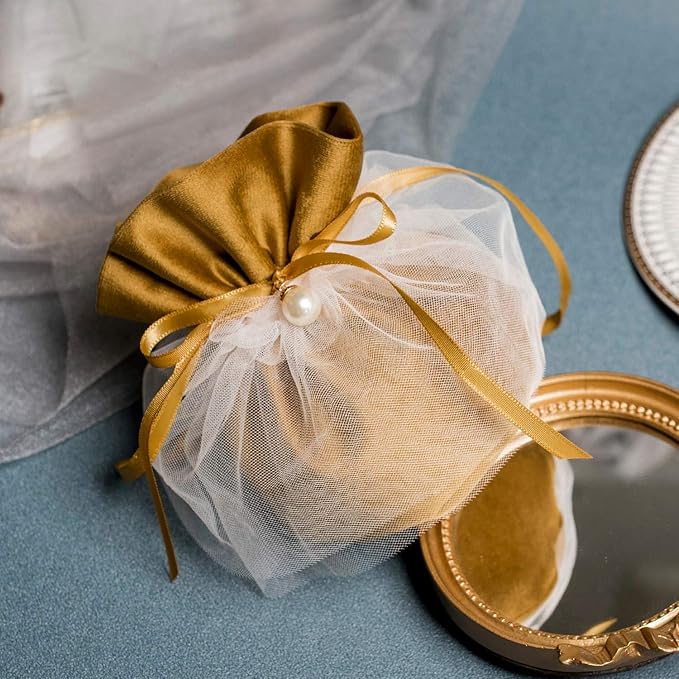 Humphrey's Craft 1/4 Inch Old Gold Double Faced Satin Ribbon - Image 5