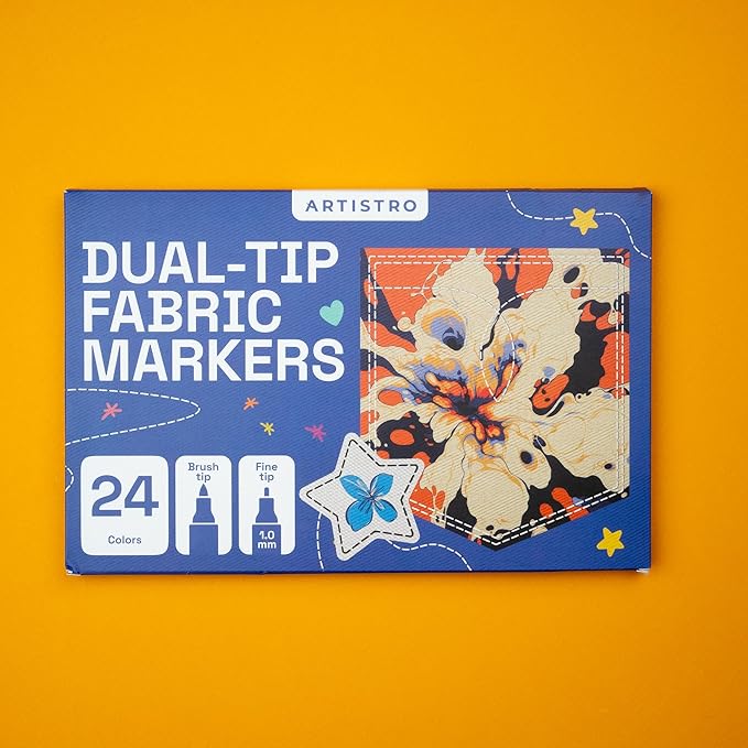 ARTISTRO 24 Dual-Tip Fabric Markers - Image 8