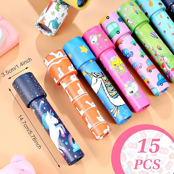 15 Pcs Classic Kaleidoscopes Kids Birthday Party Favor Old Fashioned Vintage - Image 2