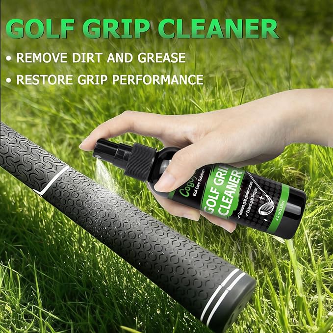 Pro Golf Club Care Kit with Golf Club Cleaner,Polish,Brush,Grip Cleaner,Golf Club Cleaning Kit Golf Accessories for Men, Golf Gifts for Golfers