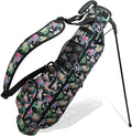 Sunday Golf Bag with Strap & Stand, Lightweight Golf Stand Bags with Two-Way Divider/Cooler Pocket, Golf Club Bags Holds 5-6 Clubs for Driving Range, Par 3 and Standard Courses