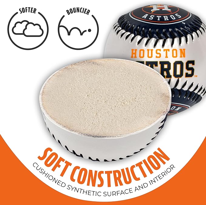 Franklin Sports MLB Team Soft Baseballs - Team Logo - Fan Shop Toy Baseball for Kids - Decoration for Desks and Office