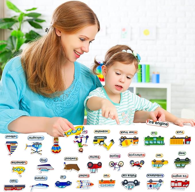 Felt Transportation Vehicles Learning Pieces, 48 Felt Flannel Board Pieces - Image 5