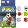 BioSwiss Bandages, Sports Balls Shaped Self Adhesive Bandage Set, Latex Free, Sterile Wound Care, 24 Count