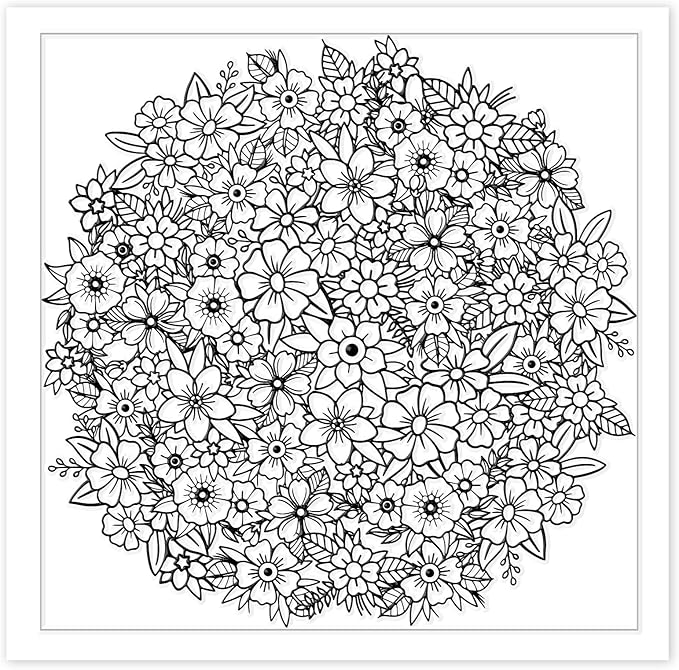 CHGCRAFT Flower Pile Polymer Clay Texture Sheets Flowers Silicone Texture Stamp - Image 8