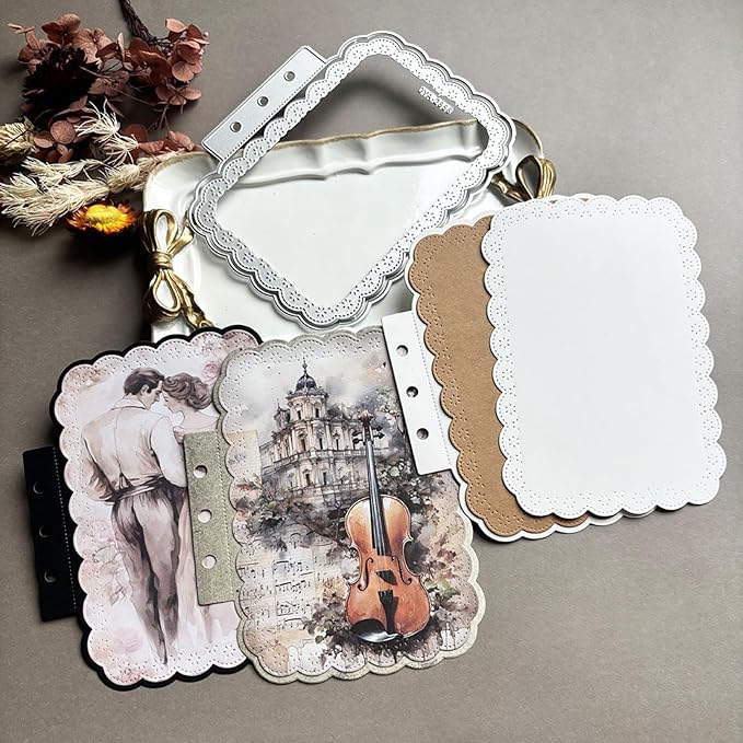 Rectangular Loose-Leaf Lace Die Cuts by Unknown