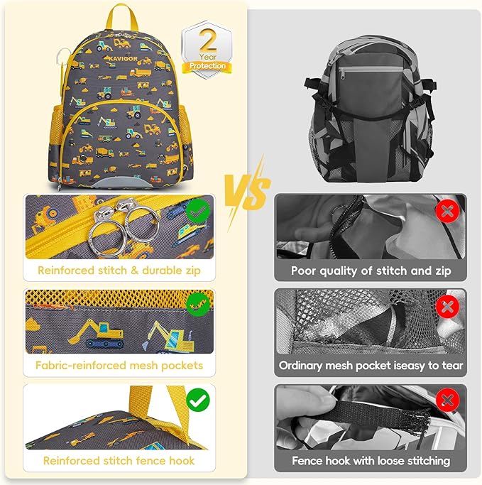 KAVIGOR Youth Tball Baseball Backpack, Lightweight Softball Bag with Shoes Compartment & Name Tag, Reinforced Zippers & Seams