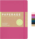 PAPERAGE Recycled Lined Journal Notebook, 160 Pages, Medium 5.6 in x 8 in by PAPERAGE