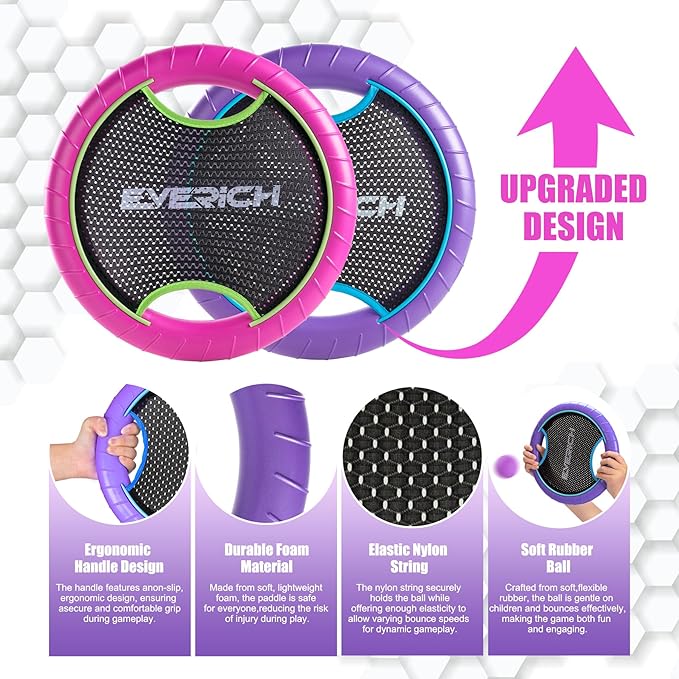 EVERICH TOY Trampoline Paddle Ball Set - Image 3
