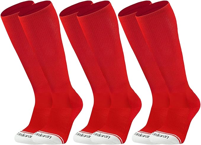 Youth Performance Baseball & Softball Socks (3 Pairs) over the Calf