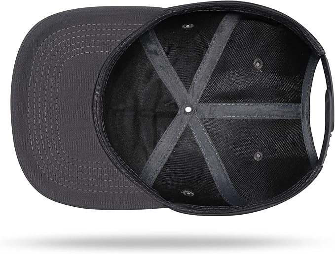 UALON Baseball Cap, Snapback Trucker Hat for Men & Women with American Flag and Adjustable, Breathable Mesh, Flat Bill Hats