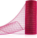 Anivia Deco Mesh Ribbon, 10inch x 30 Feet Each Roll Metallic Foil Mesh Ribbon by Anivia