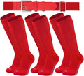 Youth Elite Baseball/Softball Socks & Belt Combo (3 Pairs of Socks with 1 Belt)