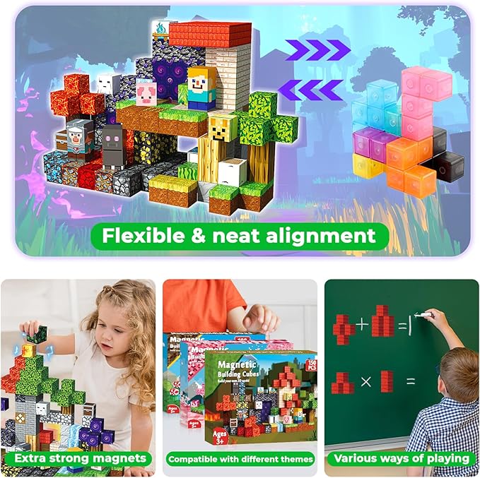 150 PCS Magnetic Blocks - Image 6