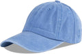 LANGZHEN Unisex Baseball Cap 100% Cotton Fits Men Women Washed Denim Adjustable Dad Hat