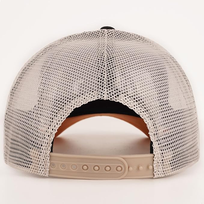 American Flag Trucker Hat - Snapback Hats for Men Women Baseball Cap - Breathable Mesh & Adjustable Fit for Casual Wear