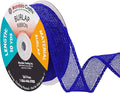 Mandala Crafts Royal Blue Burlap Ribbon 1 Inch Wide Jute Ribbons by MandalaCrafts