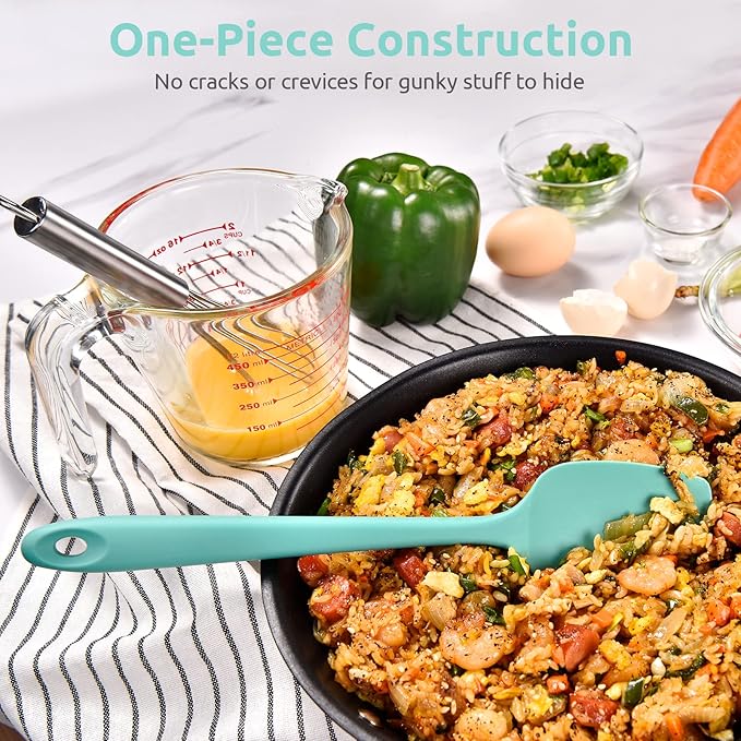 Heat Resistant Silicone Spatula Set: U-Taste 600ºF High Temp Seamless Food - Image 8